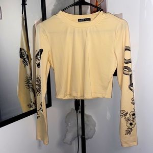 Nude Tan Long Sleeve Shirt